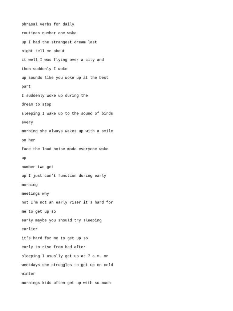 8 Hours of English Phrasal Verbs | PDF | Salad | Meal
