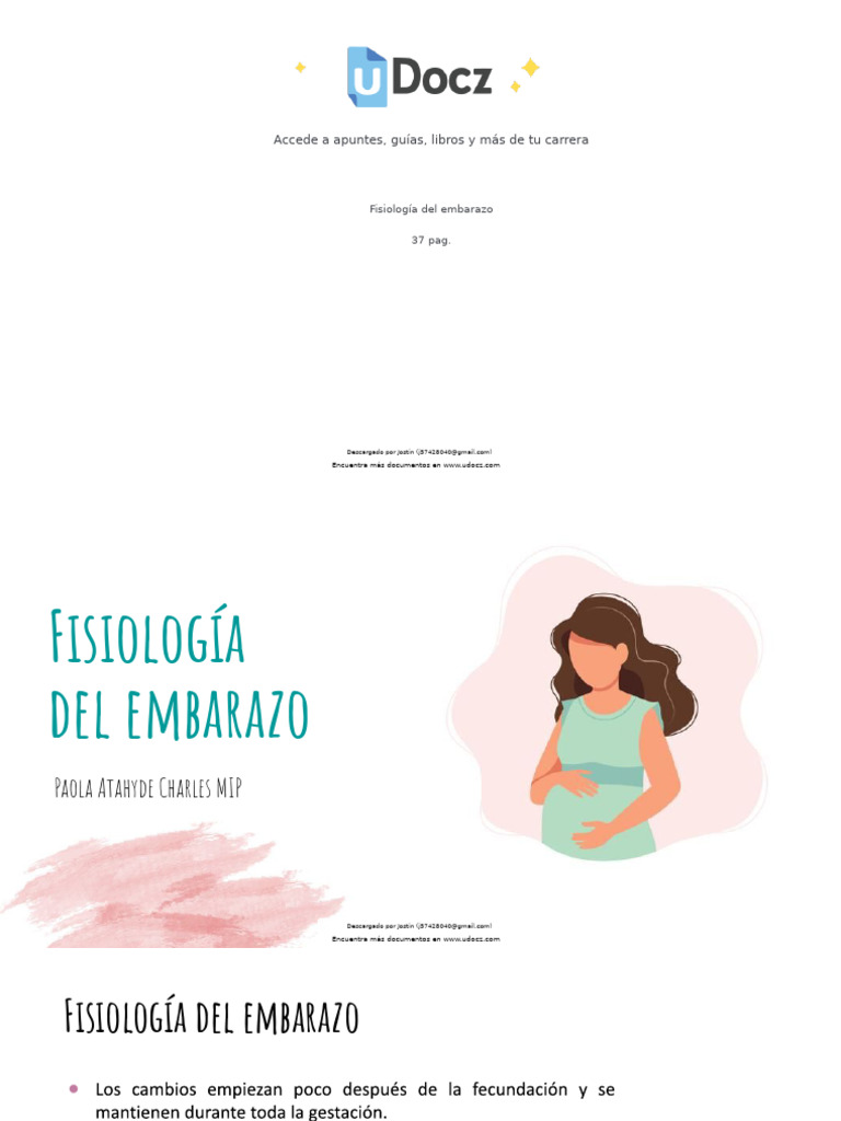 Fisiologia Del Embar 146487 Downloadable 6341117 | PDF | El embarazo ...