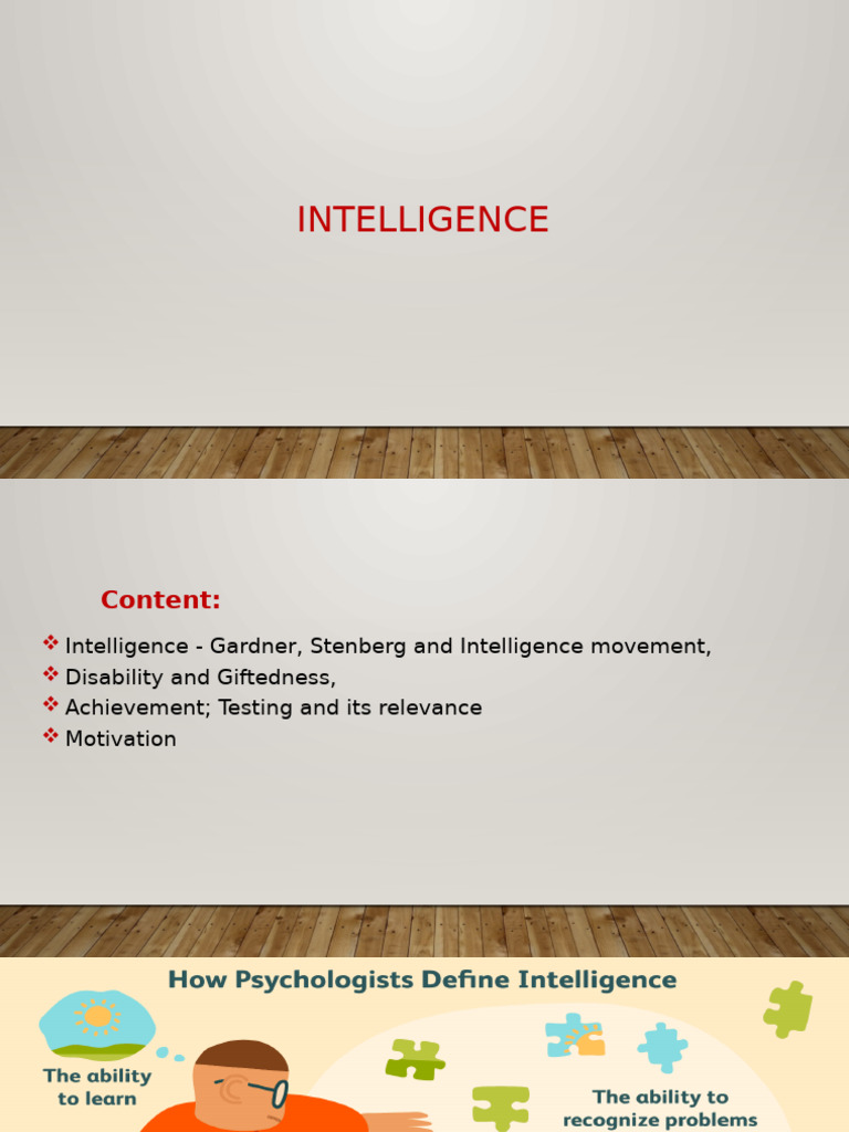 Understanding Intelligence Theories and Disabilities | PDF ...