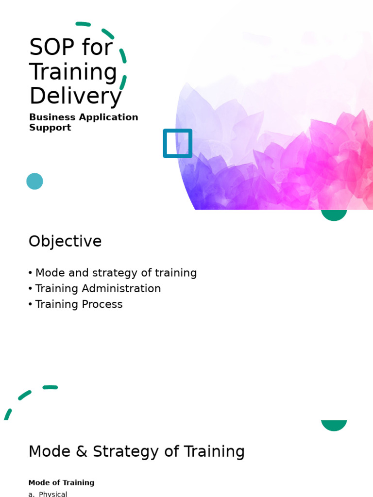 Training Delivery Process | PDF | Evaluation | Learning