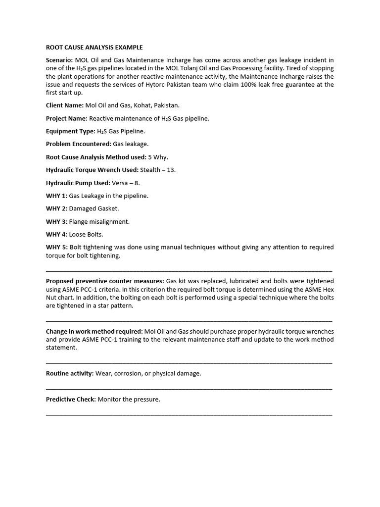 RCA Report 2 241030 190929 | PDF | Screw | Mechanical Engineering