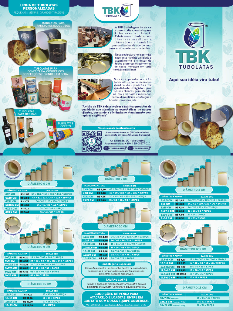 Tabela TBK 2023 | PDF