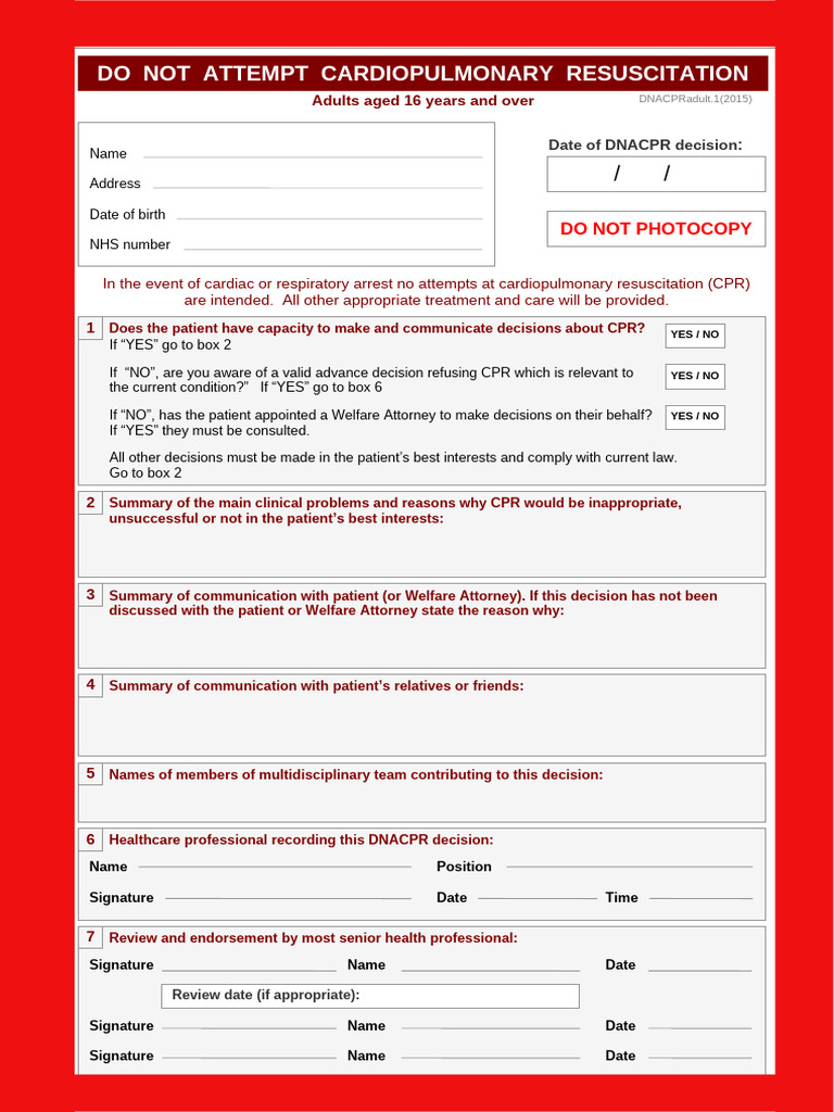 Dnacprform Adult | PDF