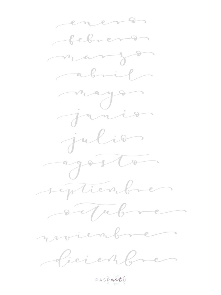 Plantillas Lettering Meses 2.Compressed | PDF