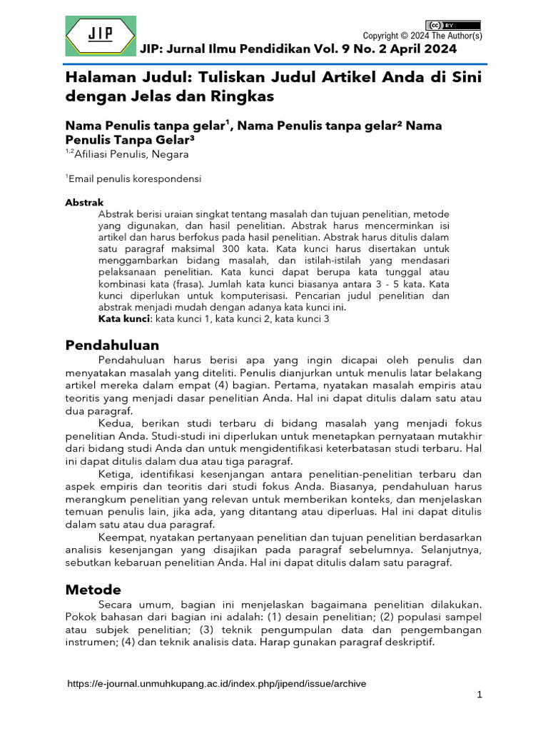 Template JIP New | PDF