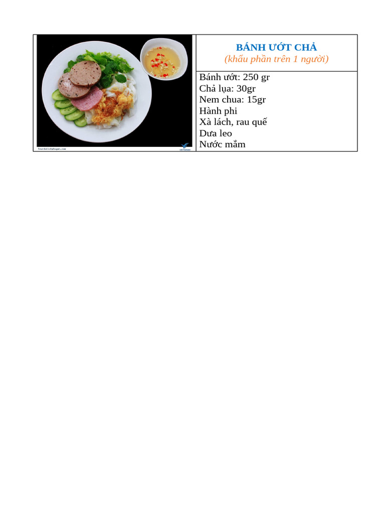 Bánh Ư T CH | PDF