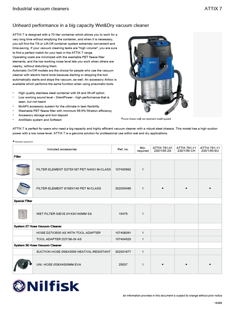 Industrial Vacuum Cleaner | PDF | Vacuum Cleaner | Manufactured Goods