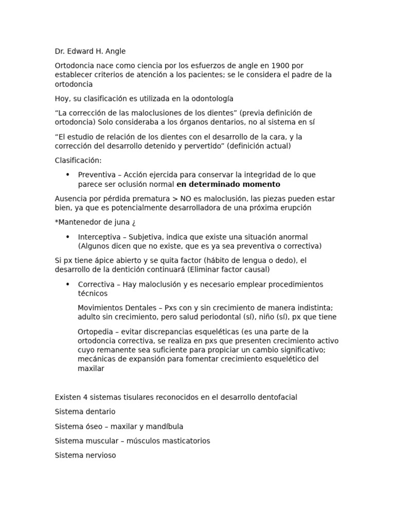 Clasificación y Tratamiento en Ortodoncia | PDF | Ortodoncia | Odontología