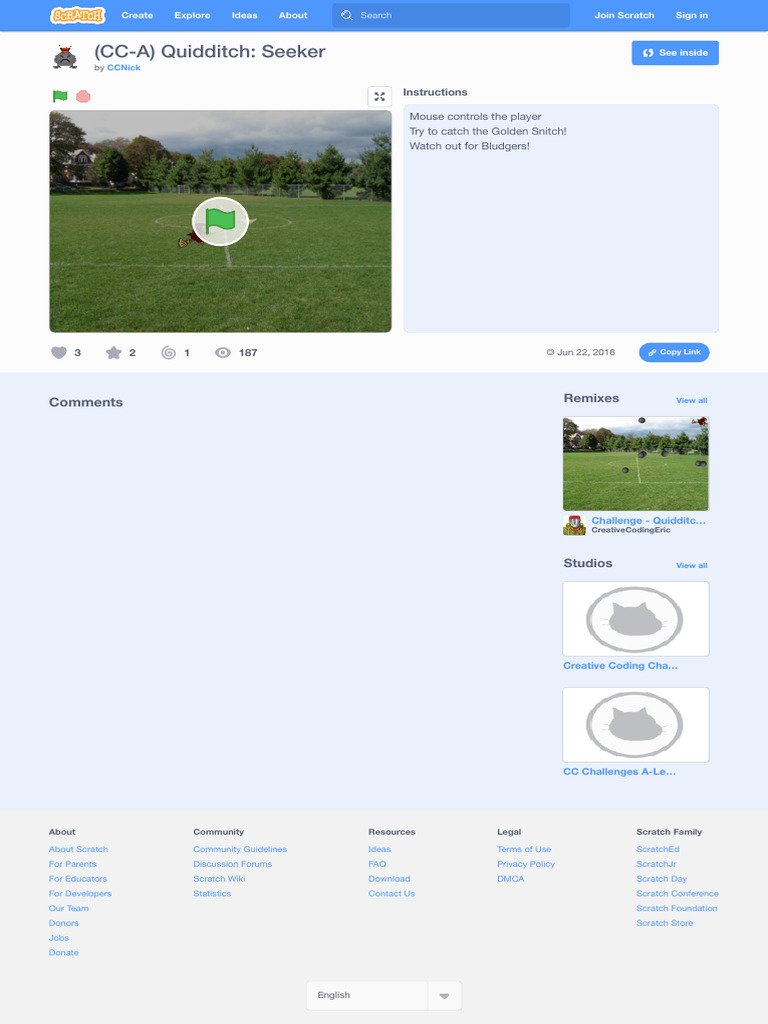 Scratch Community Guidelines for Quidditch | PDF