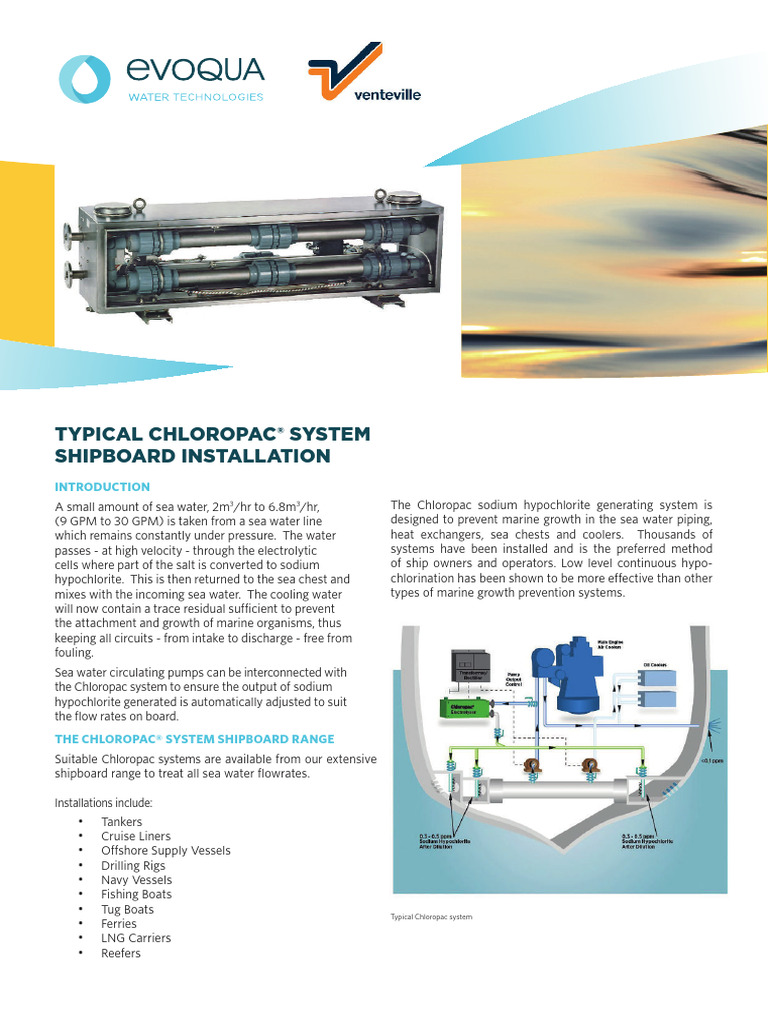 Chloropac Datasheet New | PDF | Water | Sea