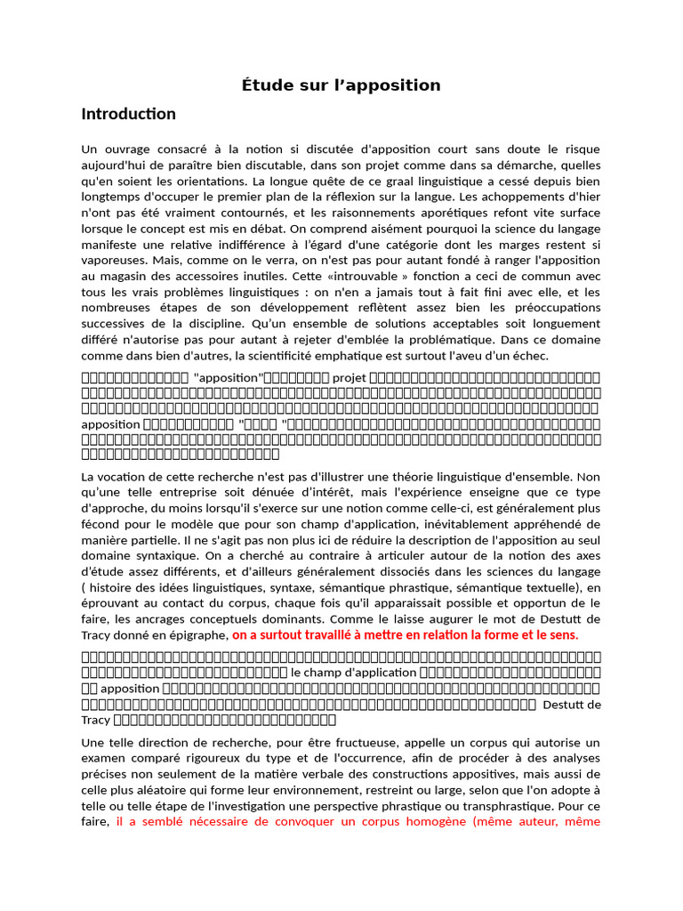 (正在看）Étude sur l'apposition | PDF | Sémantique | Linguistique