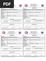 Revised Annex E: Locator Slip Template | PDF