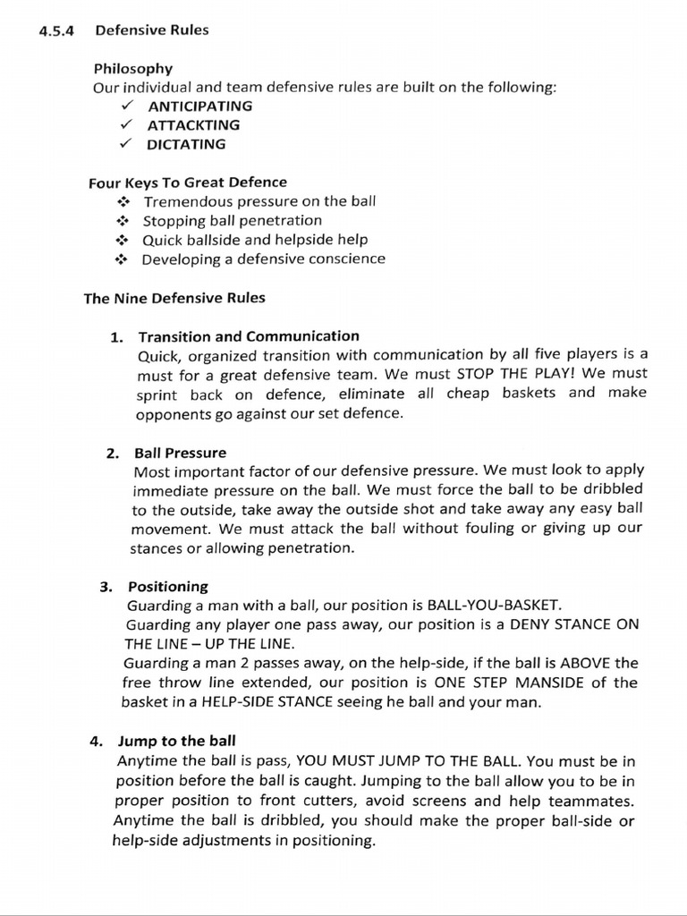 9 Defensive Rules | PDF
