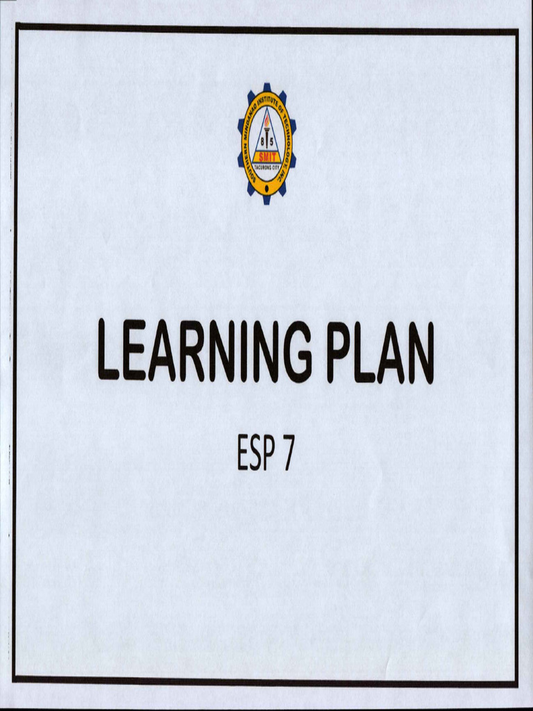 Learning Plan ESP 7 | PDF