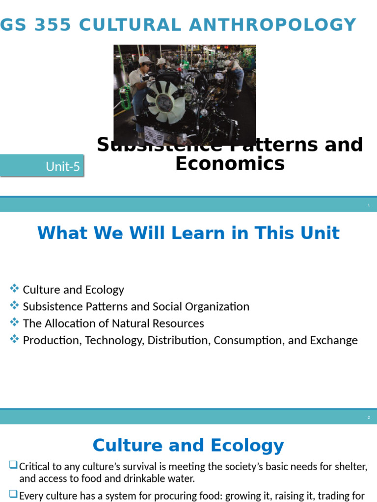 Subsistence Strategies in Cultural Anthropology | PDF | Agriculture ...