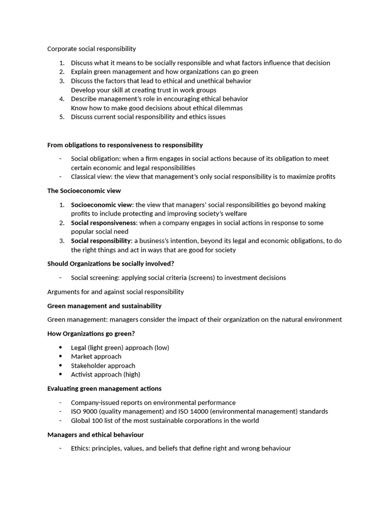Corporate Social Responsibility | PDF | Corporate Social Responsibility ...