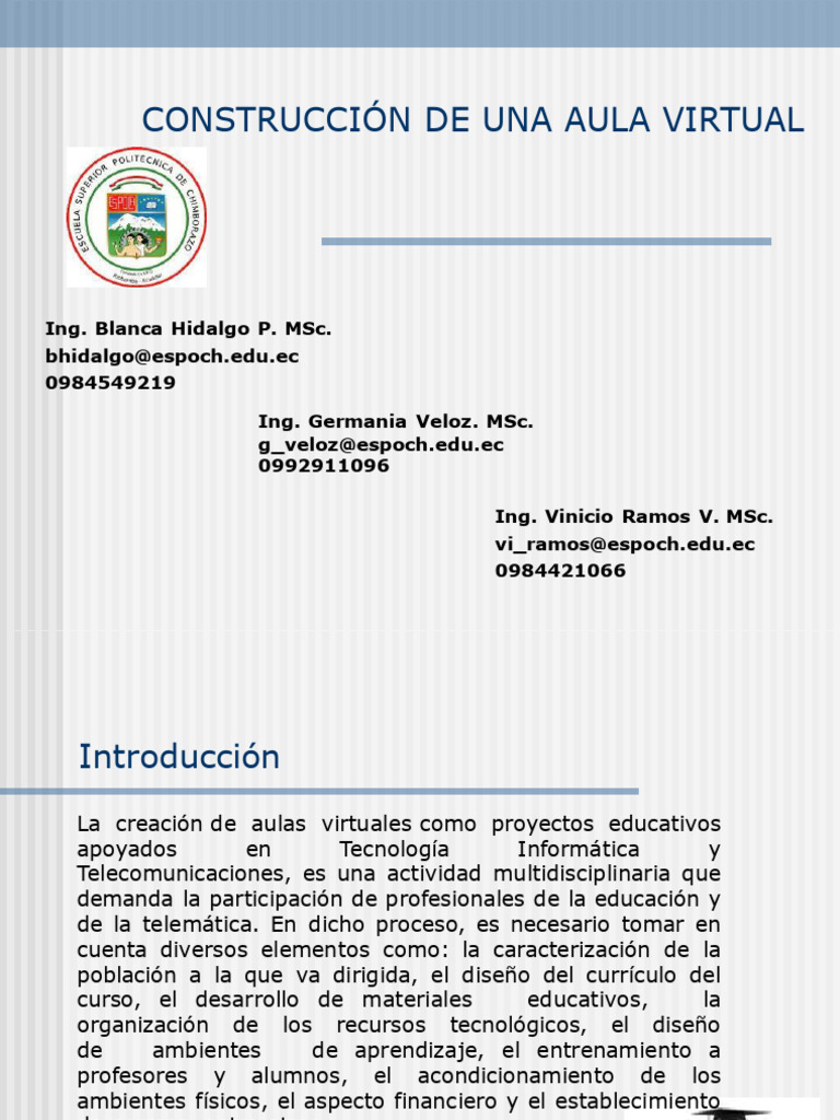 Construcción de Un Aula Virtual | PDF | Moodle | Foro de Internet