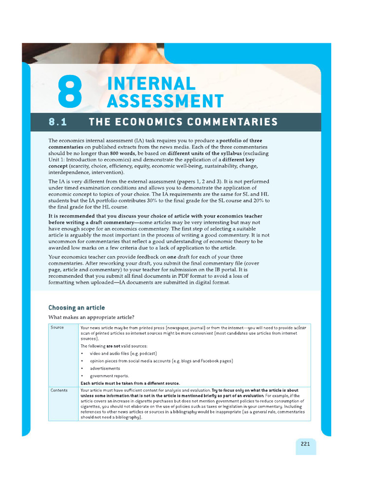 Economics IA Guide From IB PREPARED TXTBOOK | PDF