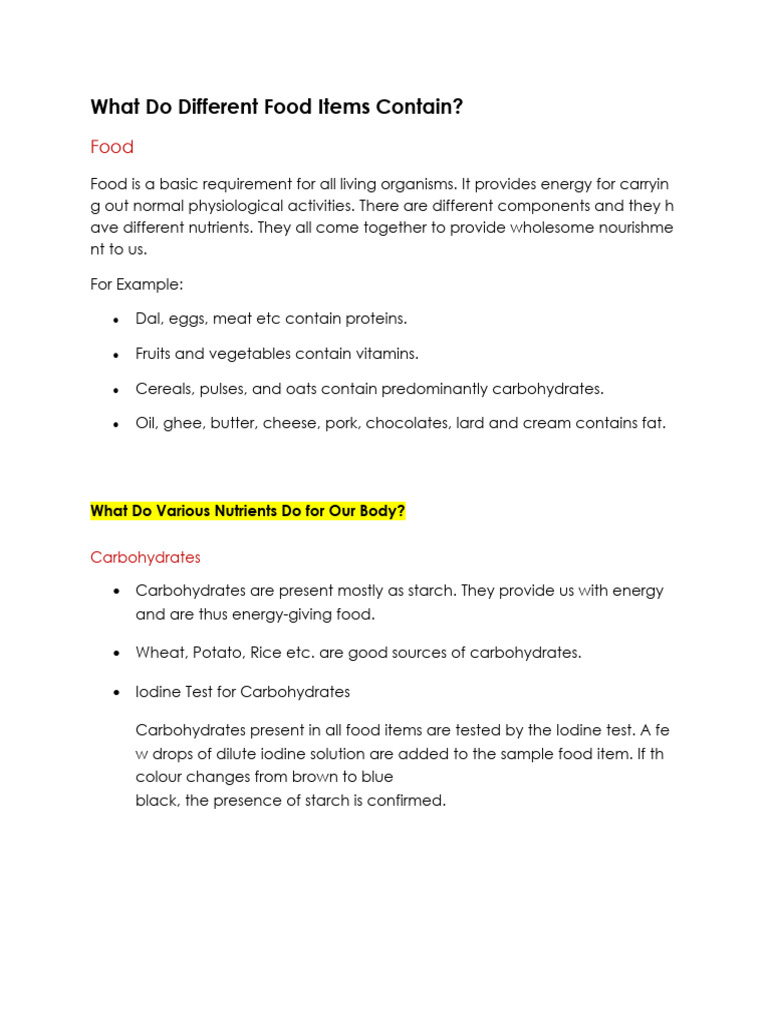 FOOD | PDF