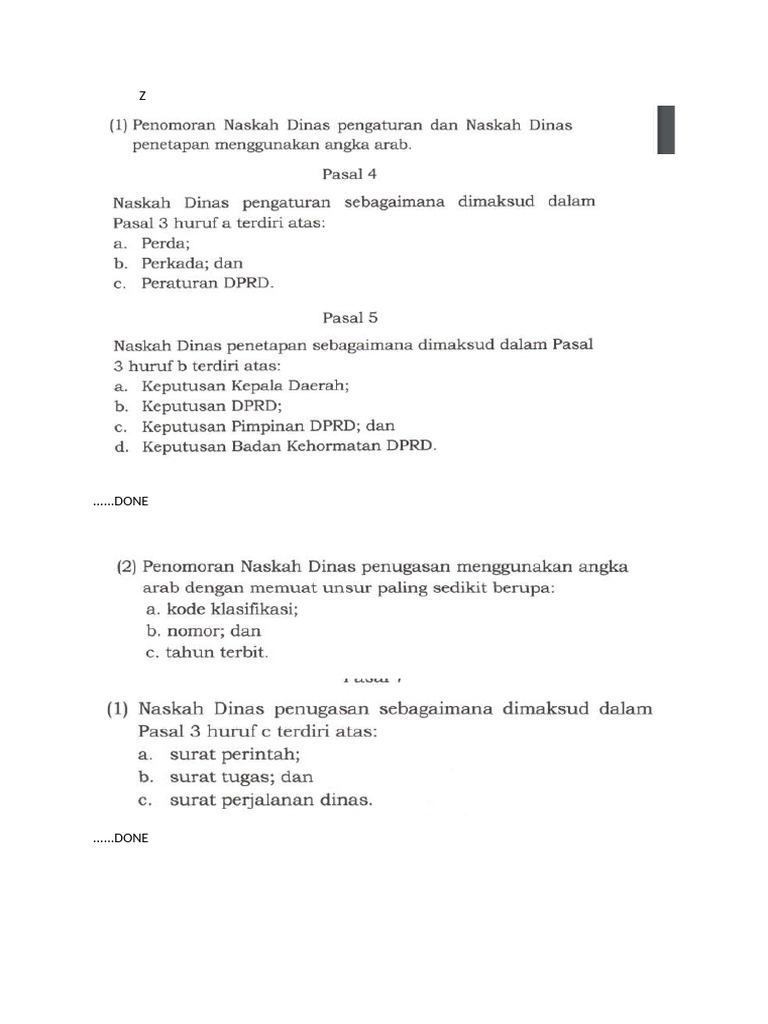 Draft Penomoran Surat | PDF