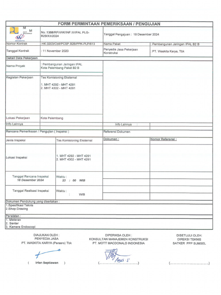 RFI 1358 - Test Comm External | PDF
