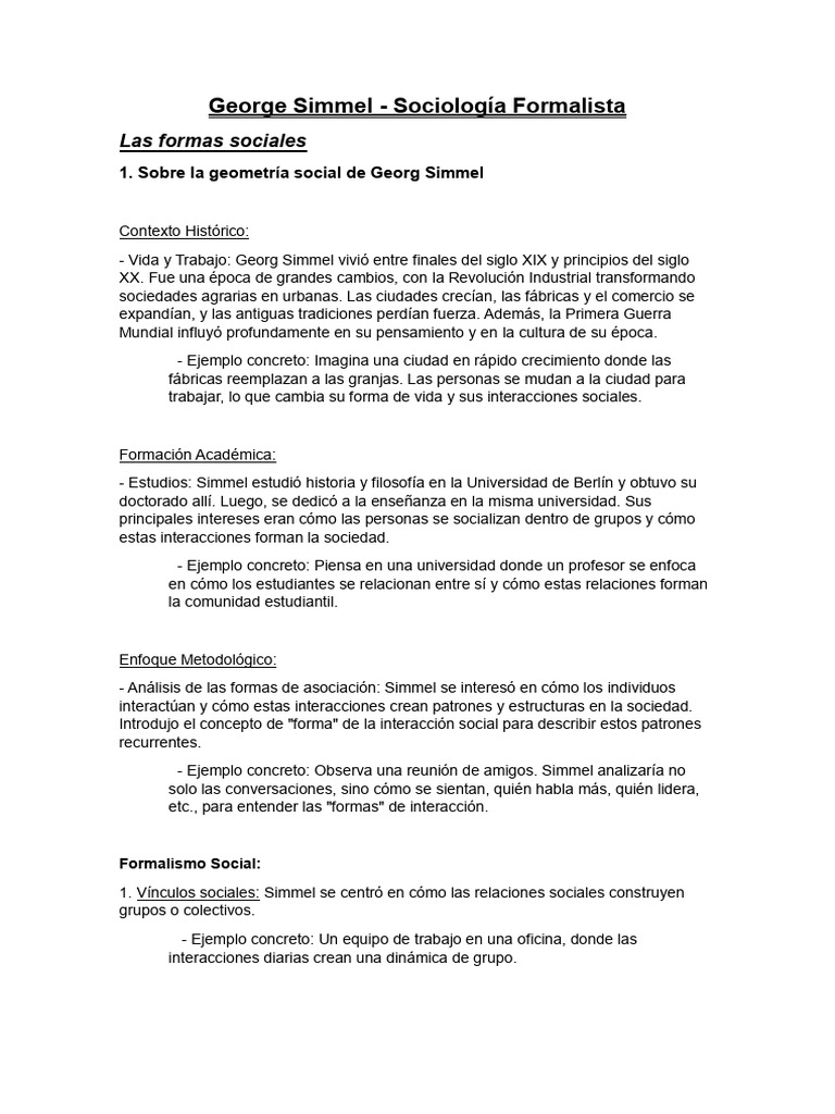 Geometría Social de Georg Simmel | PDF | Sociedad | Socialización