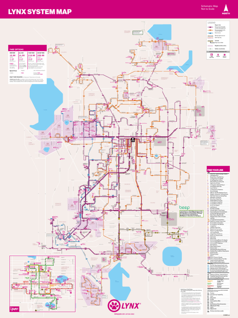 Mapa Bus Orlando | PDF | Bus Transport | Transport