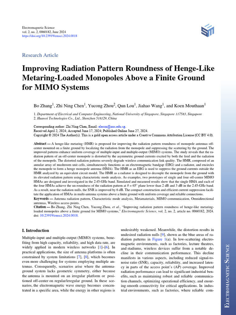 Improving Radiation Pattern Roundness of Henge-Like Metaring-Loaded ...