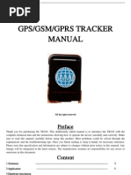 Gps/Gsm/Gprs Tracker Manual: Preface