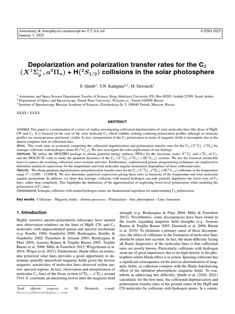 Depolarization and Polarization | PDF | Molecules | Energy Level