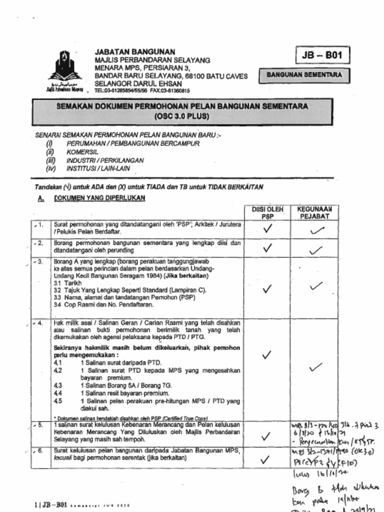 BORANG SEMAKAN - Sign | PDF