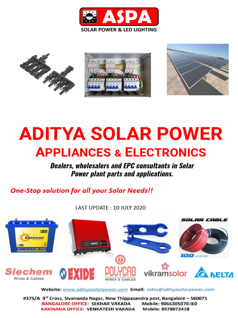 Solar Brochure 19 JULY 2020 | PDF