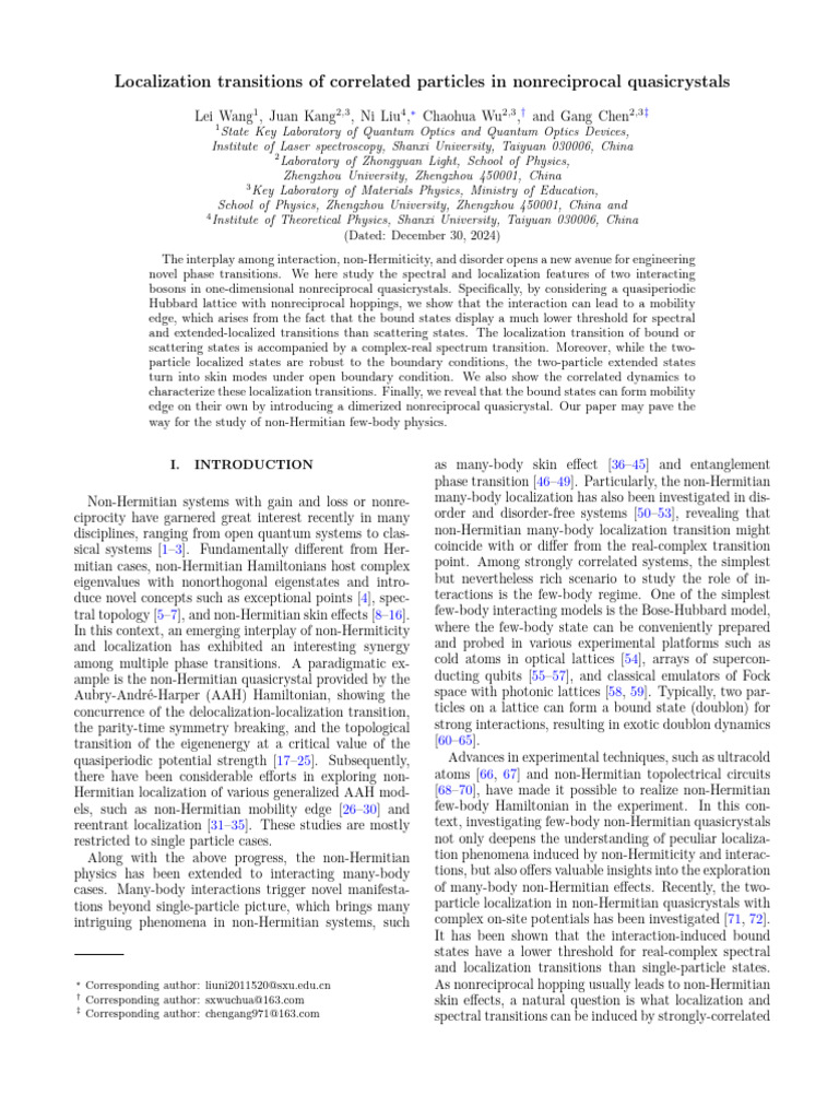 Localization transitions | PDF | Physics | Theoretical Physics