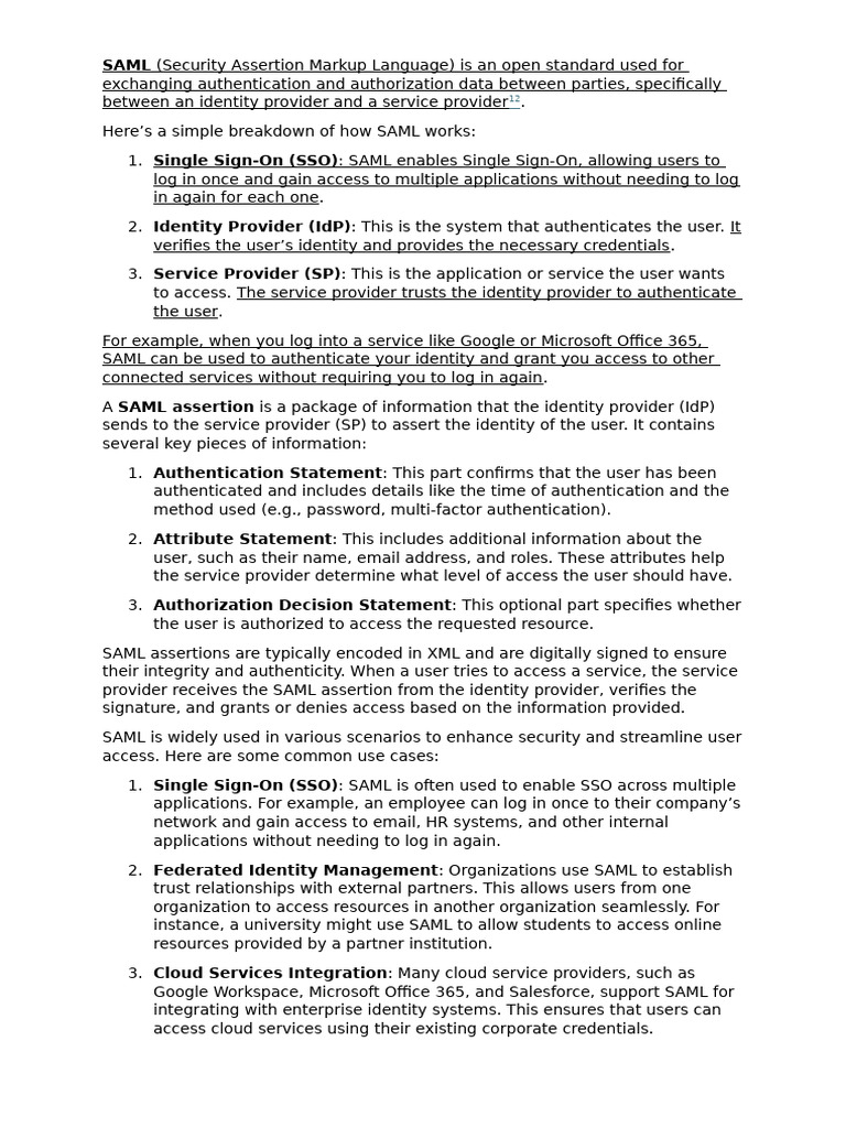 Saml pdf information technology computing