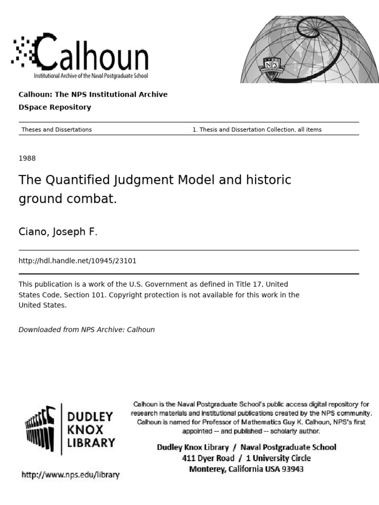 Quantified Judg Me 00 Cian | PDF | Analysis | Simulation