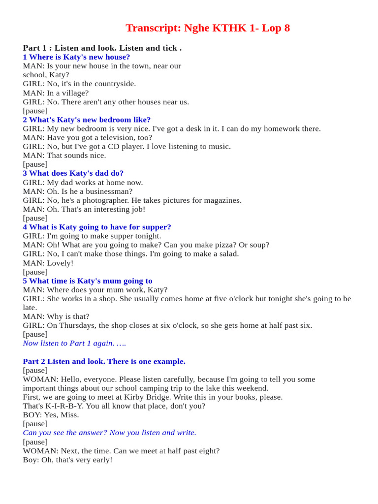 5. Transcripts HK 1 8 | PDF