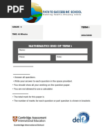 Cambridge Stage 5 Math Practice Test | PDF | Numbers | Rounding