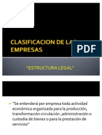 Admin Is Trac Ion y Ad Expo Clasificacion Por Estructura Legal