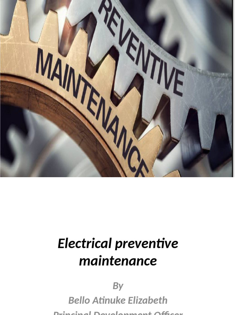 Electrical Preventive Maintenance Guide | PDF | Reliability Engineering ...