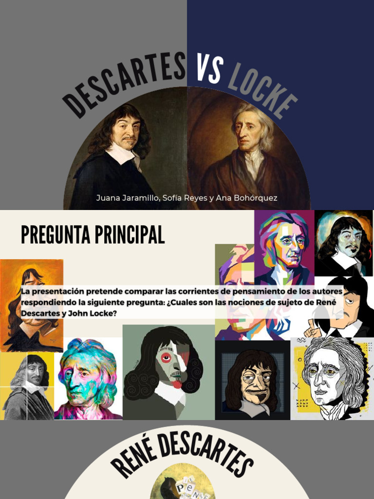 Descartes vs Locke presentacion powerpoint | PDF | René Descartes ...