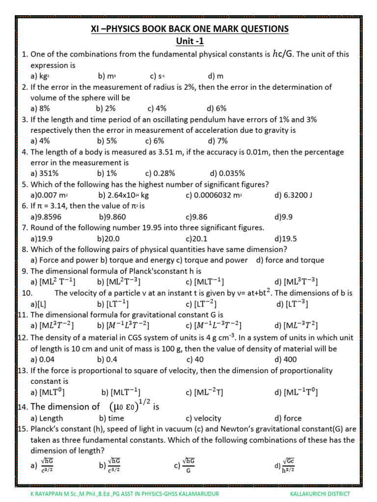 Physics Questions on Motion and Forces | PDF | Force | Gases