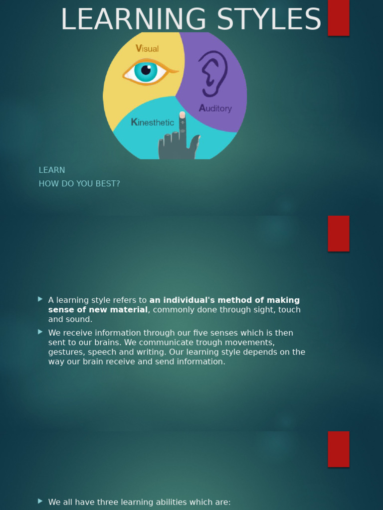 Learning Styles | PDF | Learning Styles | Learning