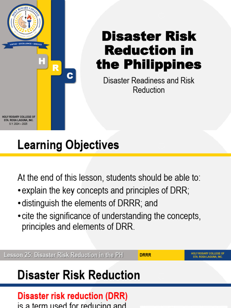 Understanding DRR in the Philippines | PDF | Disaster Risk Reduction ...