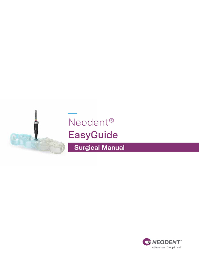Neodent EasyGuide Surgical Manual | PDF | Dental Implant | Surgery
