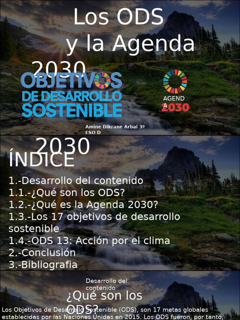 ODS y Agenda 2030: Objetivos Globales | PDF | Sustentabilidad ...