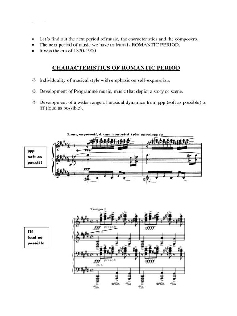 Romantic Period | PDF