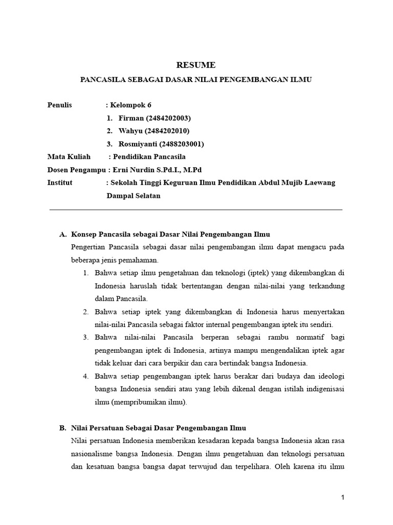 Resume Kel 6 | PDF