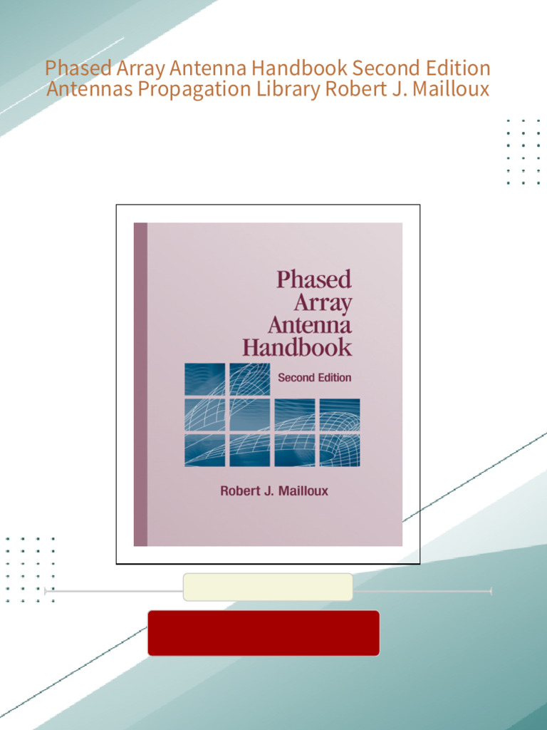 洋書 Phased Array Antenna Handbook second ed. Download full Phased Array Antenna Handbook Second Edition