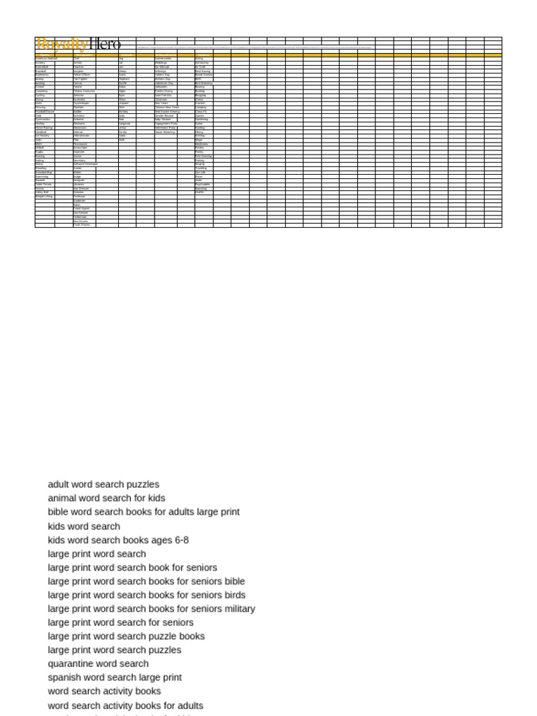 Word Search and Puzzle Book Collection | PDF | Crossword | Word Search