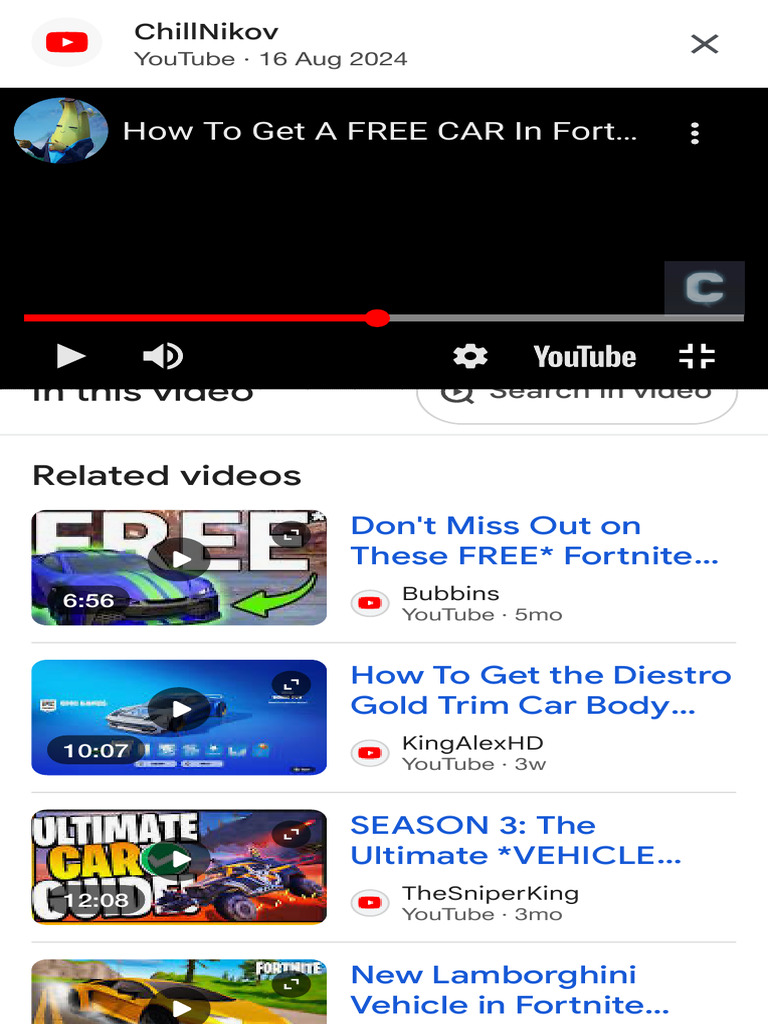 Free Cars Guide in Fortnite | PDF